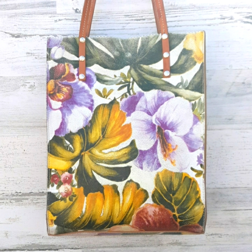 GUC CEONI PIERO LEATHER PAINTED BAG - Picture 2 of 13